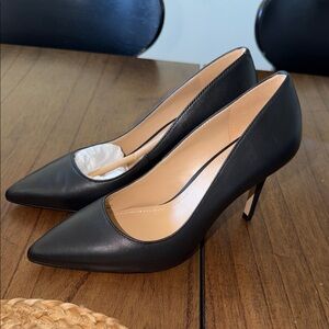 Coach Black Leather Heels